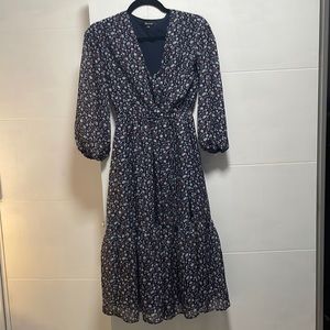 Madewell floral midi dress